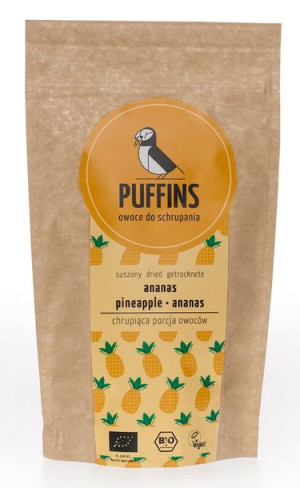Ananas suszony BIO 40 g  Puffins