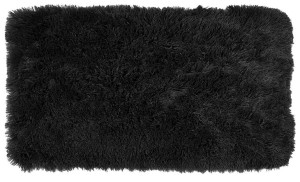 Pluszowy Dywanik Łazienkowy Dywan Megan 50x80cm Czarny