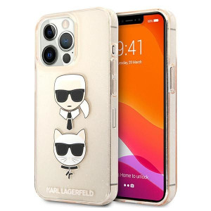 Etui Karl Lagerfeld KLHCP13LKCTUGLGO Apple iPhone 13 Pro złoty/gold hardcas
