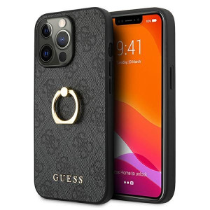 Etui Guess GUHCP13L4GMRGR Apple iPhone 13 Pro szary/grey hardcase 4G with r