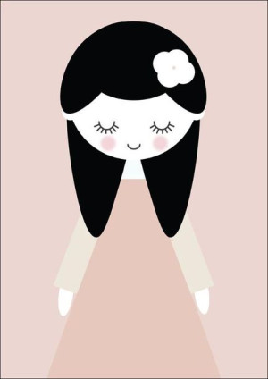 Marcysia różowa - plakat 29,7x42 cm
