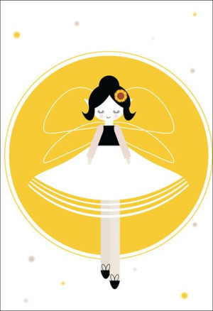 Wróżka Słonecznikowa - plakat 40x50 cm