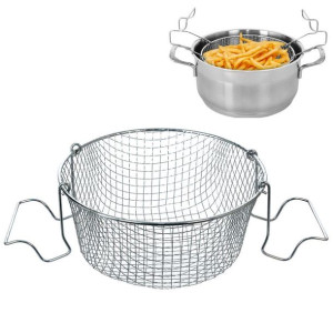 Metalowy koszyk do smażenia frytek wkład do frytkownicy frytkownica 18 cm