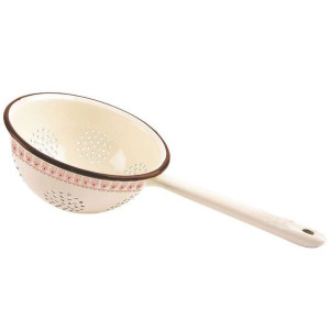 Cedzak emaliowany sitko durszlak 20 cm retro