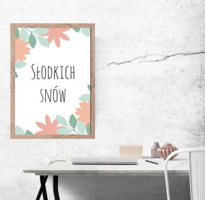Słodkich snów - plakat 42x59,4 cm