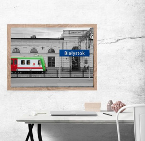 Stacja Białystok - plakat 29,7x21 cm