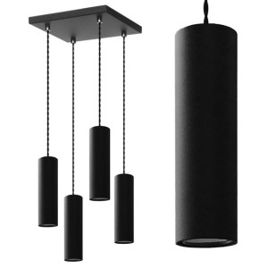 Lampa sufitowa wisząca nad stół TUBA 4P Żyrandol