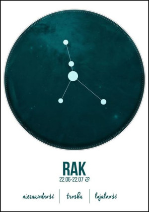 Znak zodiaku, Rak - plakat 40x60 cm