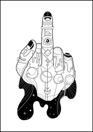 Fuck - plakat 30x40 cm