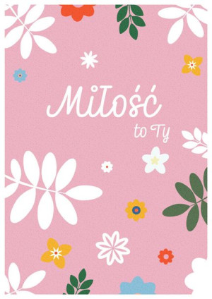 Zaczarowany las milosc to ty rozowe tlo - plakat 70x100 cm
