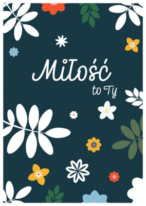 Zaczarowany las milosc to ty ciemne tlo - plakat 20x30 cm