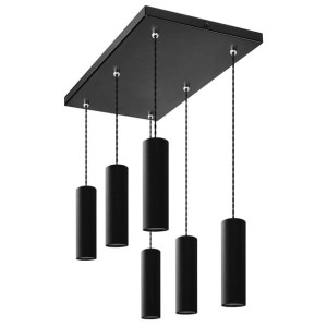 Lampa sufitowa wisząca nad stół TUBA 6P Żyrandol