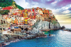 Cinque Terre Manarola Włochy - plakat 91,5x61 cm