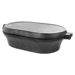 Brytfanna żeliwna patelnia grillowa garnek żeliwny 28 cm