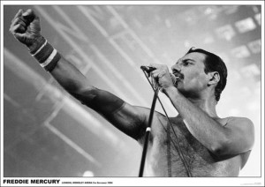 Queen Freddie Mercury Wembley 1984 - plakat 84x59,5 cm