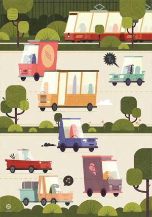 W drogę! - plakat 59,4x84,1 cm