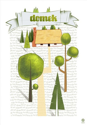 Domek - plakat 40x50 cm