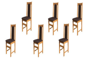 6 x krzesło stołowe bukowe K51