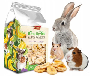 Karma Chipsy Bananowe Dla Królika Chomika Świnki