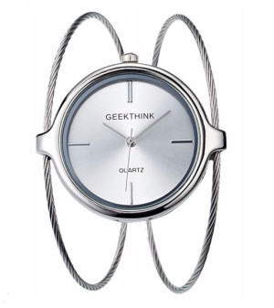 Subtelny zegarek Geekthink - srebrny