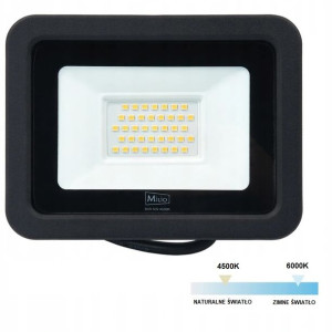 halogen naświetlacz LED 30W PREMIUM barwy