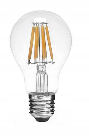 Żarówka LED E27 ozdobna 10W barwa ciepła 230V