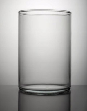 Wazon szklany cylinder tuba na kwiaty świecznik 30
