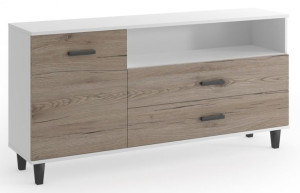 Komoda 120 cm Biały Mat / San Remo BARTEK B1 TX