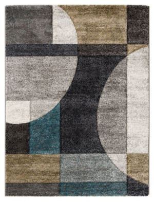 Dywan Diamond New GEOMETRIA niebiesko-beżowy 80x140cm