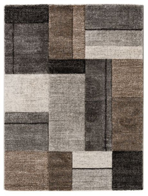 Dywan Diamond New BLOKI szaro-beżowy 120x160cm
