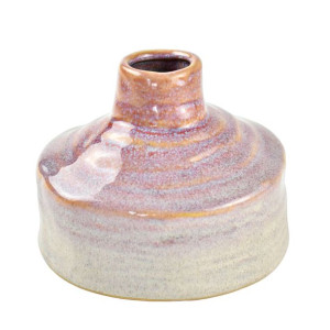 Wazon ceramiczny, 12 cm, niebieski / brązowy