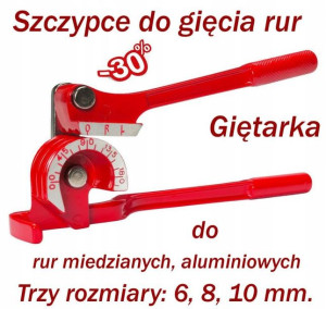 Giętarka szczypce do gięcia rur miedzianych itd.