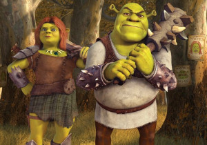 SHREK 4 naklejka 100x70cm