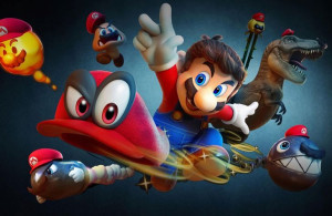 Super Mario Odyssey fototapeta 200x130cm