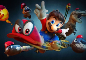 Super Mario Odyssey Fototapeta 100x70cm