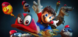 Super Mario Odyssey Fototapeta 200x95cm