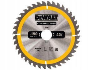 DeWALT tarcza piła do drewna 190mm 30mm 40z DT1945