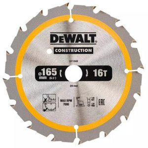 DeWALT tarcza piła do drewna 165mm 20mm 16z DT1948