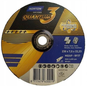Tarcza do szlifowania 230x7,0 INOX METAL QUANTUM 3