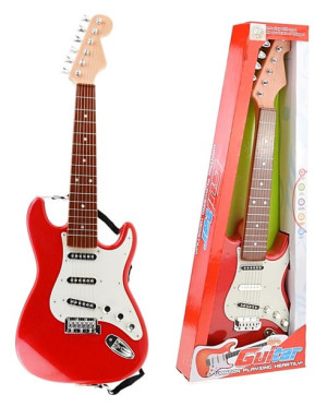 Gitara Elektryczna Dla Dzieci Podkłady Melodie Czerwona