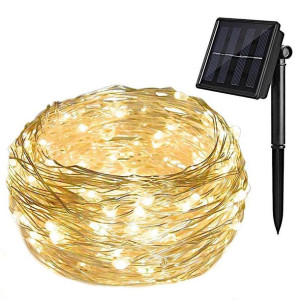 Lampki solarne ogrodowe do ogrodu 200x LED lampka ekologiczna 12m