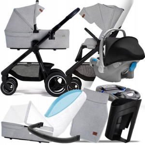 Kinderkraft 4w1 Everyday 04 Light Grey, Kite+ Baza