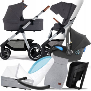Kinderkraft 3w1 Everyday 02 Dark Grey Fotelik Citi