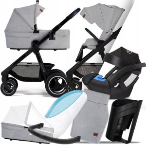 Kinderkraft 3w1 Everyday 04 Light Grey, Cybex Aton