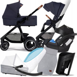 Kinderkraft 3w1 Everyday 03 Denim I Cybex Aton
