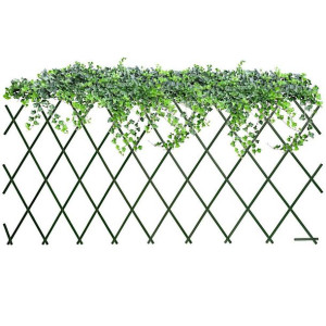 Kratka podpora ogrodowa do roślin pnączy zielona rozkładana 180x90 cm