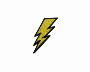 Naszywka hafotwana Błyskawica Lightning