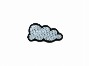 Naszywka haft na ubrania chmurka Cloud