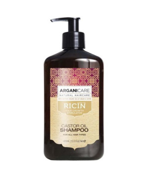 ArganiCare Castor Oil Szampon stymulujący porost włosów 400 ml