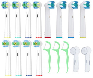 Najpopularniejsze Końcówki Do Szczoteczki Oralb 12sztuk + Osłonka